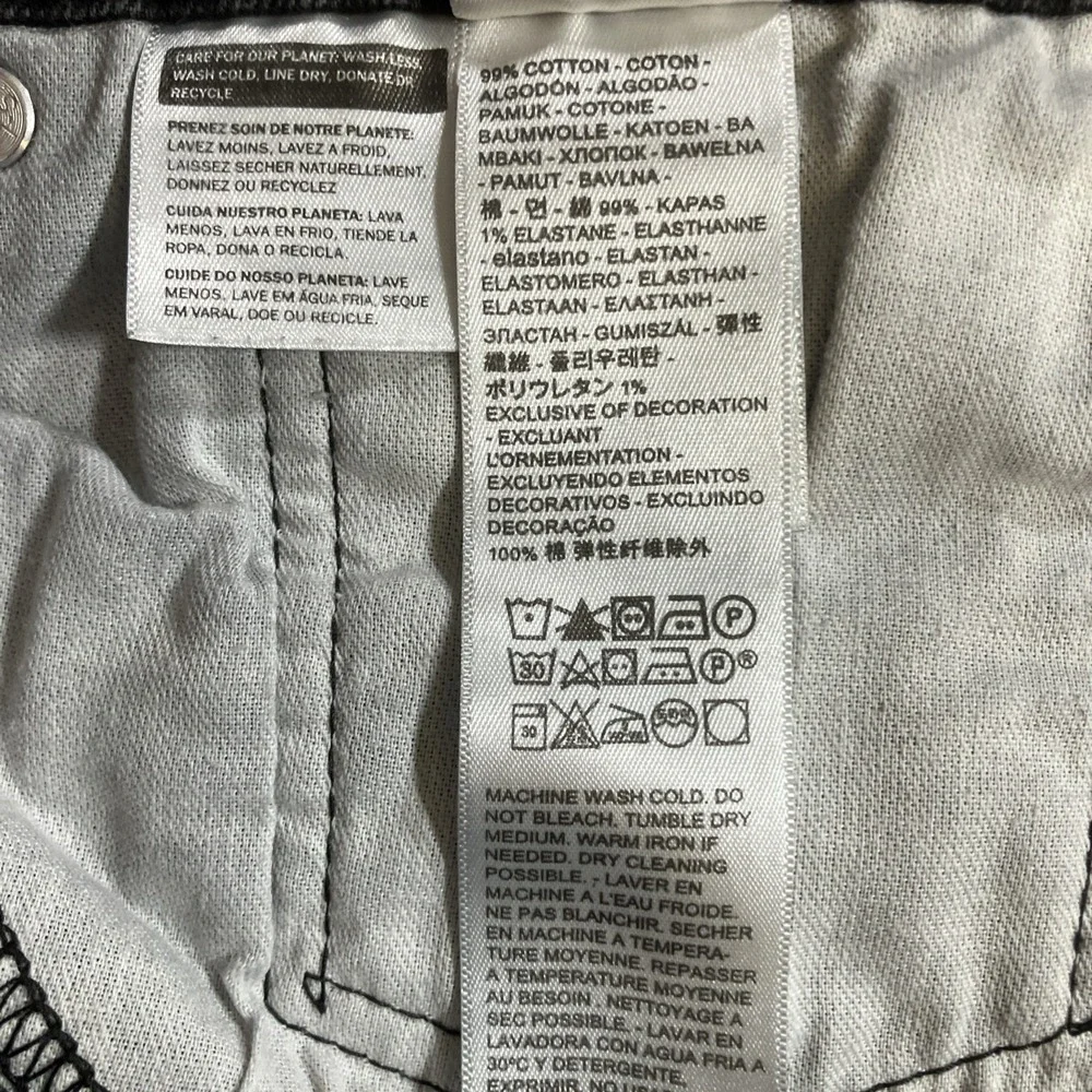 Levi's 511 Jeans Mens 34x30 Black Slim Fit Stretch Denim Pants